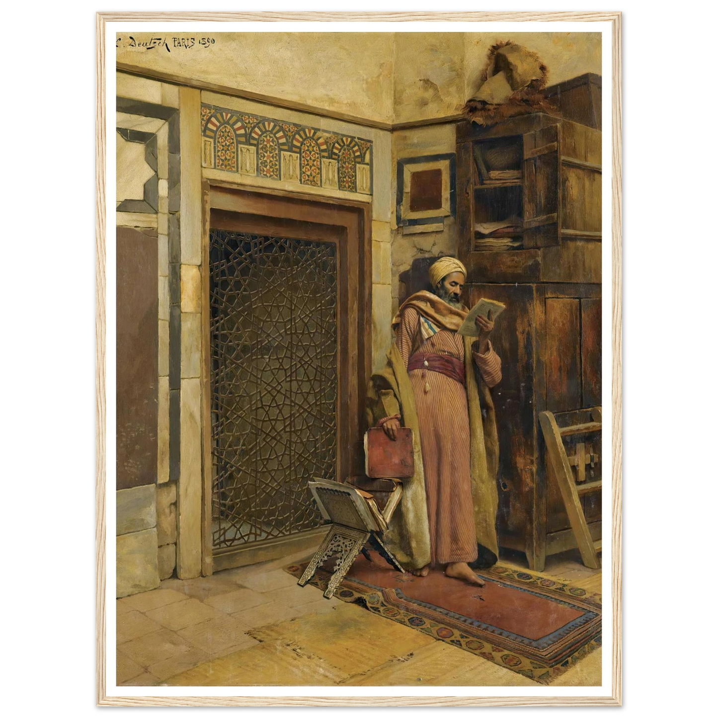 The scholar (1890) Art Print | Ludwig Deutsch-Quipham Collections