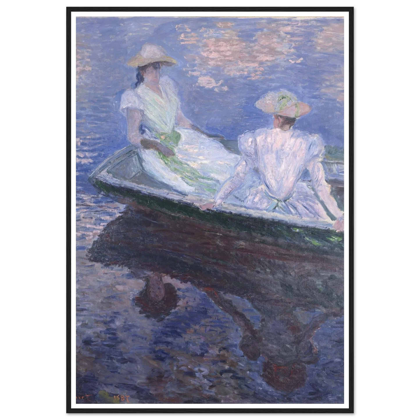 On The Boat Art Print | Claude Monet-Quipham Collections
