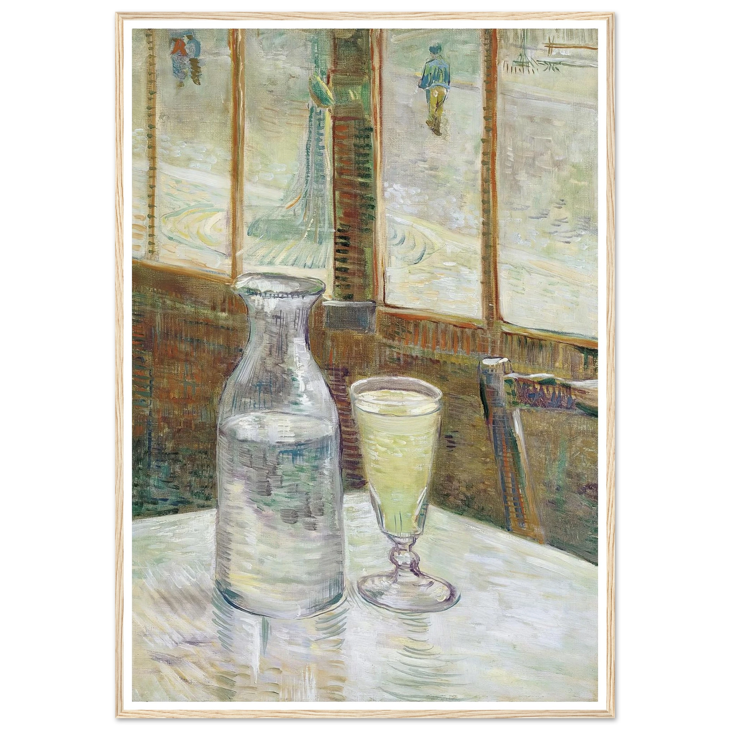 Café table with absinth (1887) Art Print | Vincent van Gogh-Quipham Collections