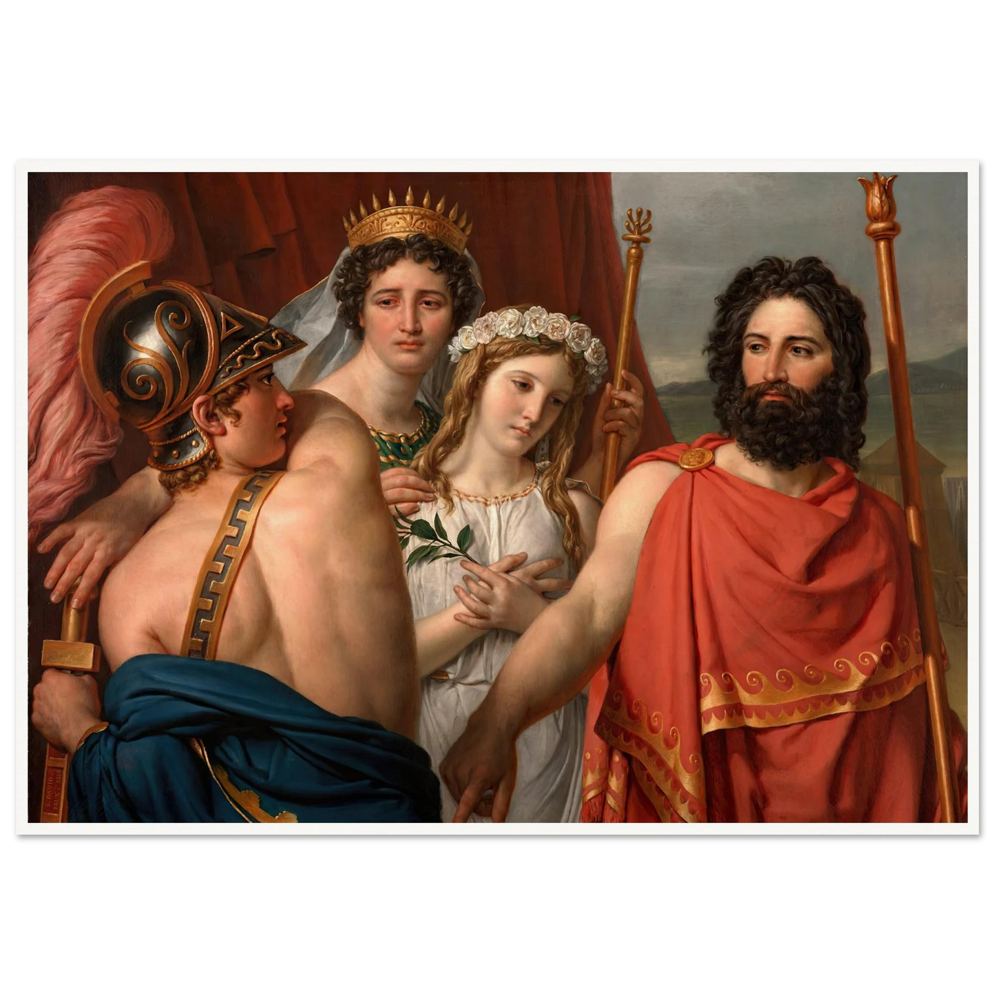 The Anger of Achilles (1819) Art Print | Jacques Louis David-Quipham Collections