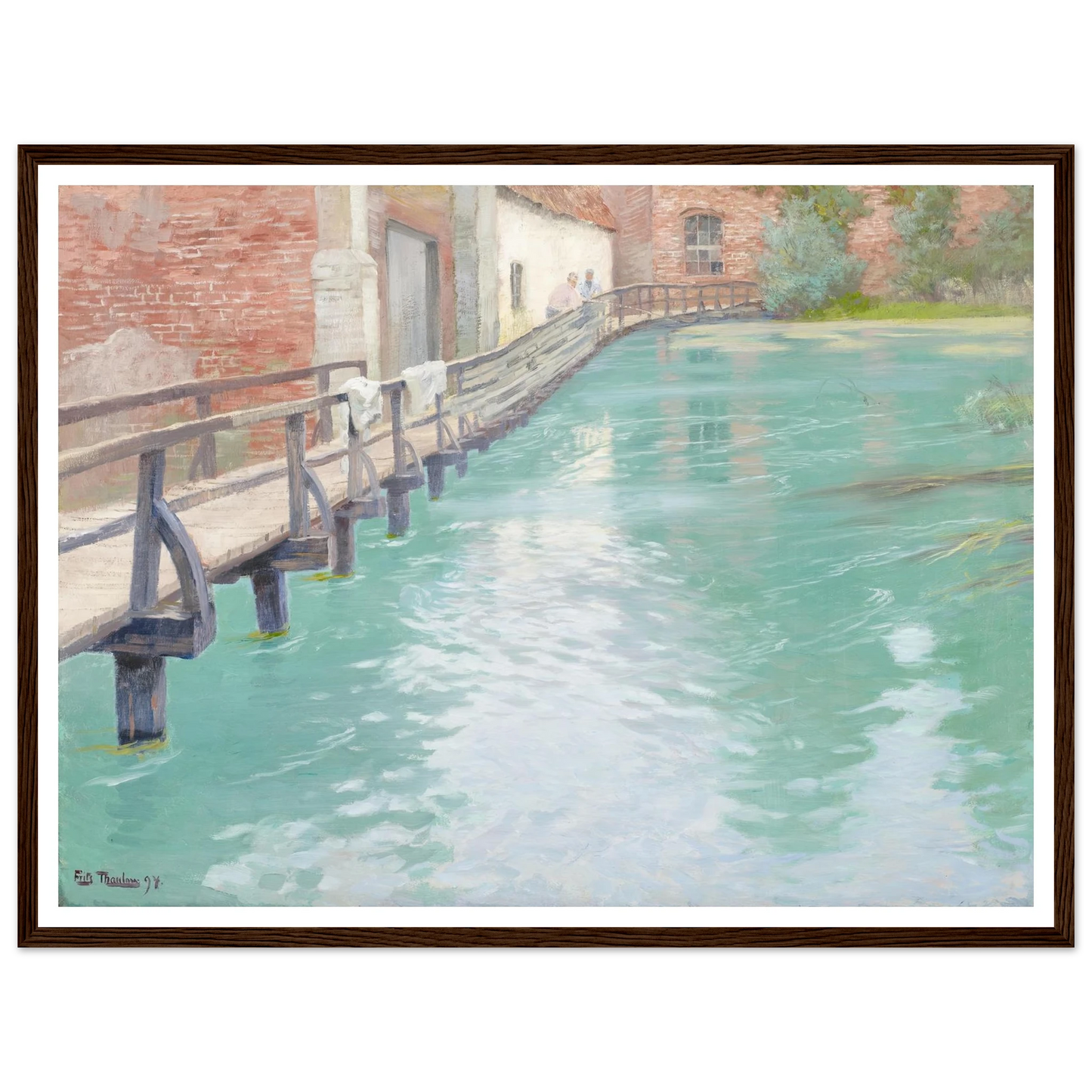 The Mills at Montreuil-sur-Mer, Normandy (1891) Art Print | Frits Thaulow-Quipham Collections