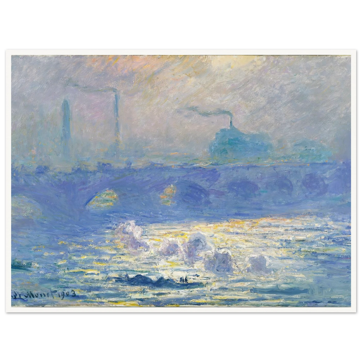 Waterloo Bridge (1903) Art Print | Claude Monet-Quipham Collections