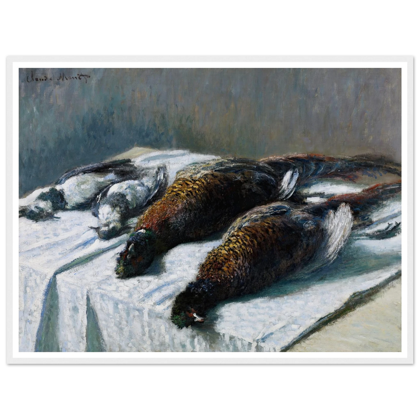 Still Life with Pheasants and Plovers (1879) Art Print | Claude Monet-Quipham Collections