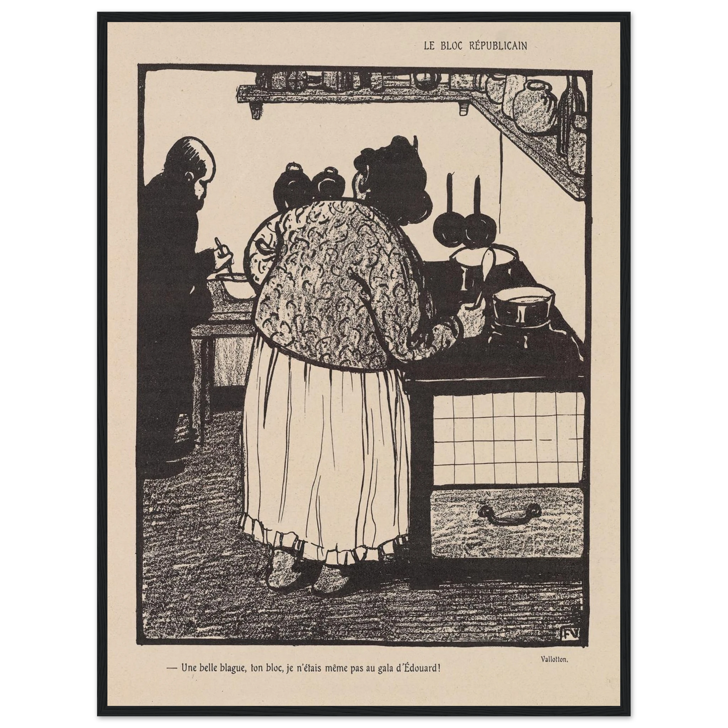 22 mai 1903 Art Print | Felix Vallotton-Quipham Collections