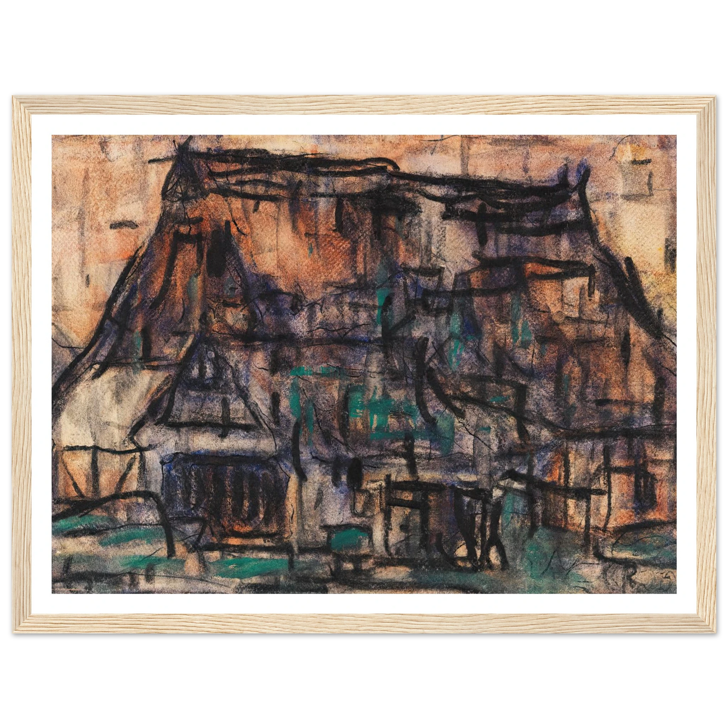Haus in Soest (1920) Art Print | Christian Rohlfs-Quipham Collections