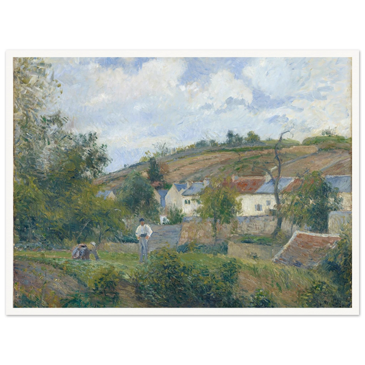 A Corner of l’Hermitage, Pontoise (1878) Art Print | Camille Pissarro-Quipham Collections