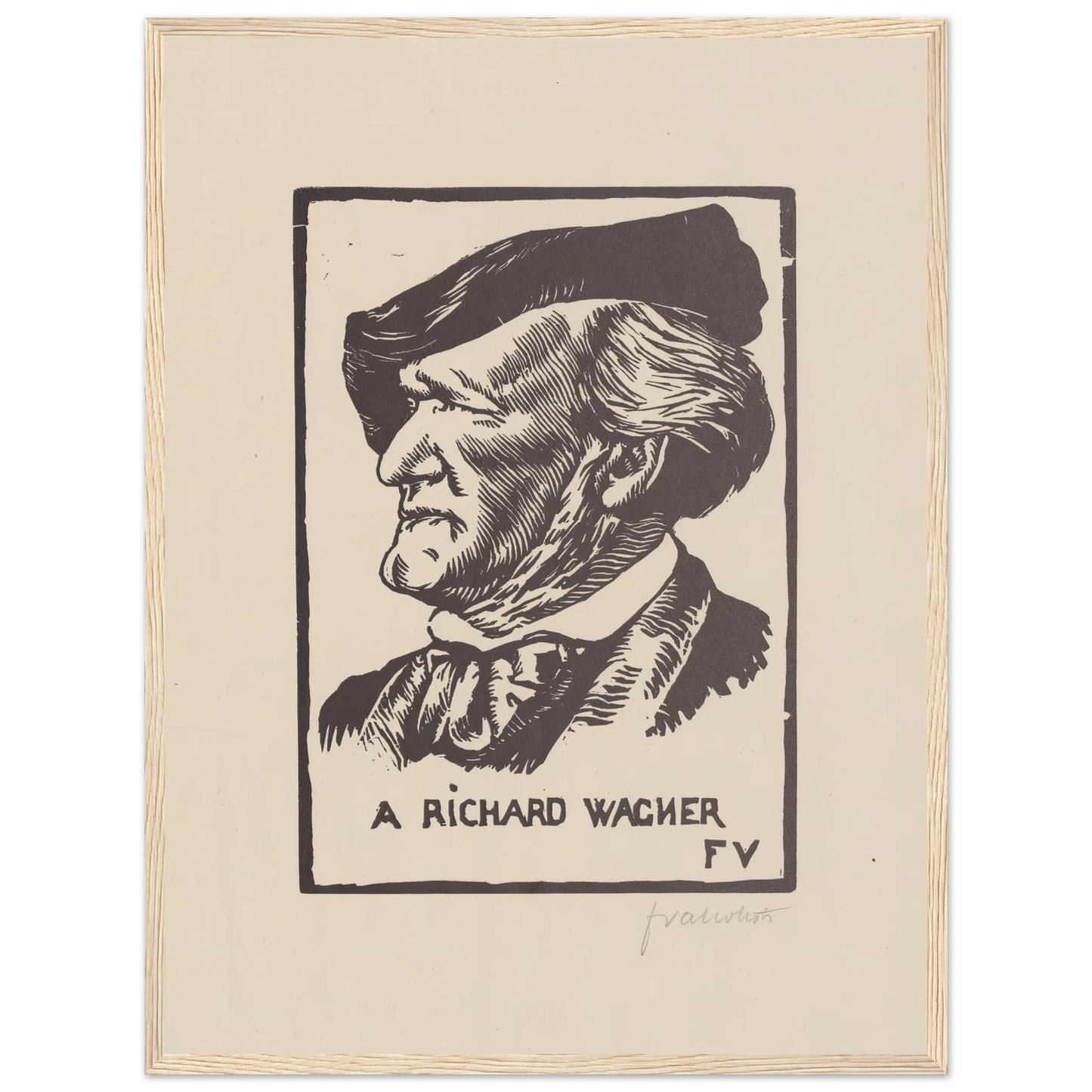 A Richard Wagner (1891) Art Print | Felix Vallotton-Quipham Collections