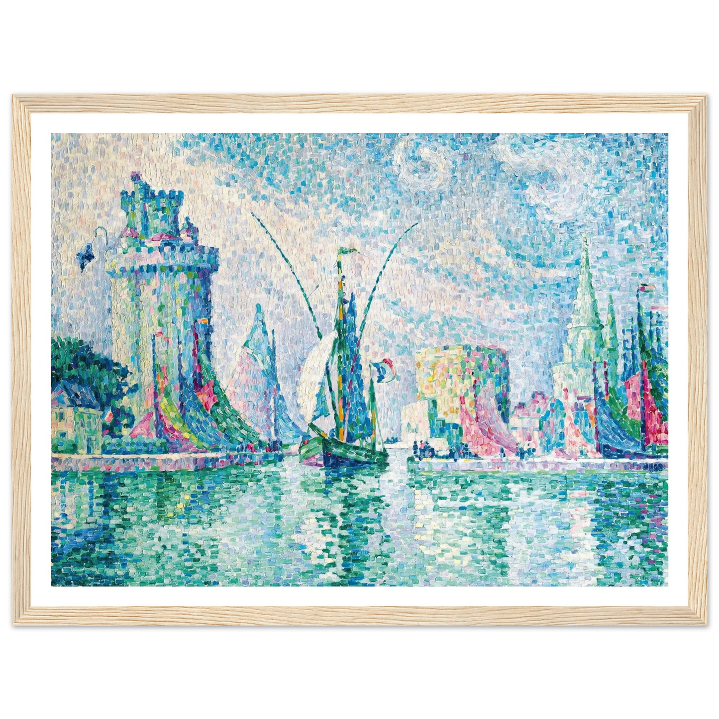 Les Tours Vertes, La Rochelle (1913) Art Print | Paul Signac-Quipham Collections