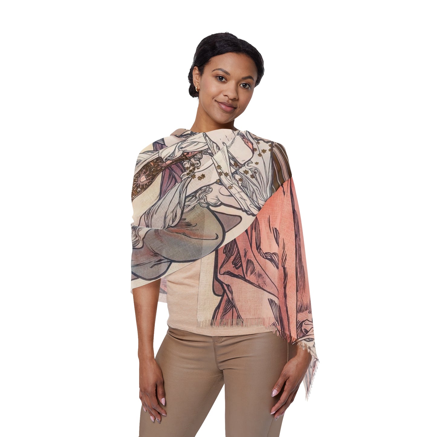 France Advertisement | Alphonse Mucha Scarf – Art Nouveau Scarf-Quipham Collections