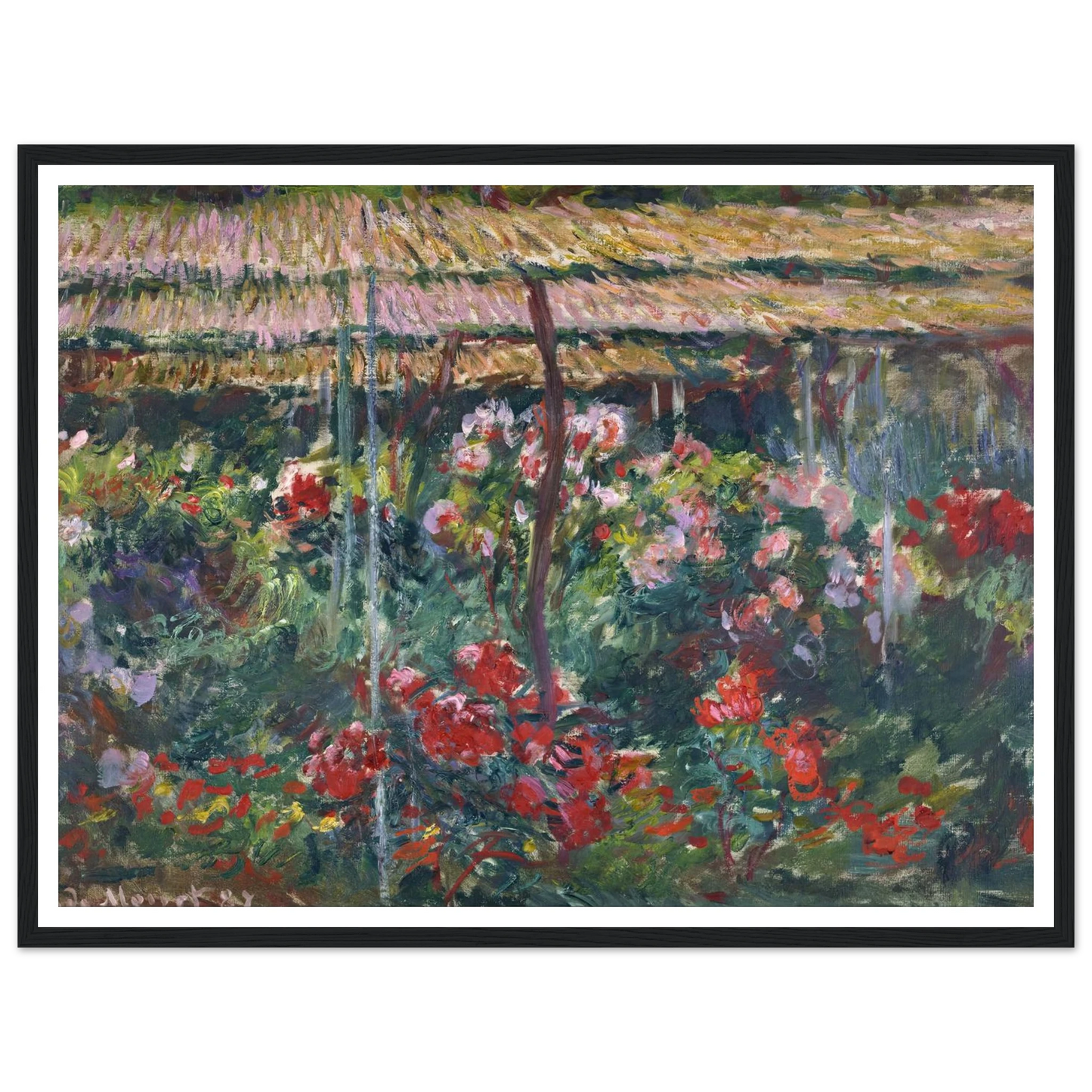 Peony Garden (1887) Art Print | Claude Monet-Quipham Collections
