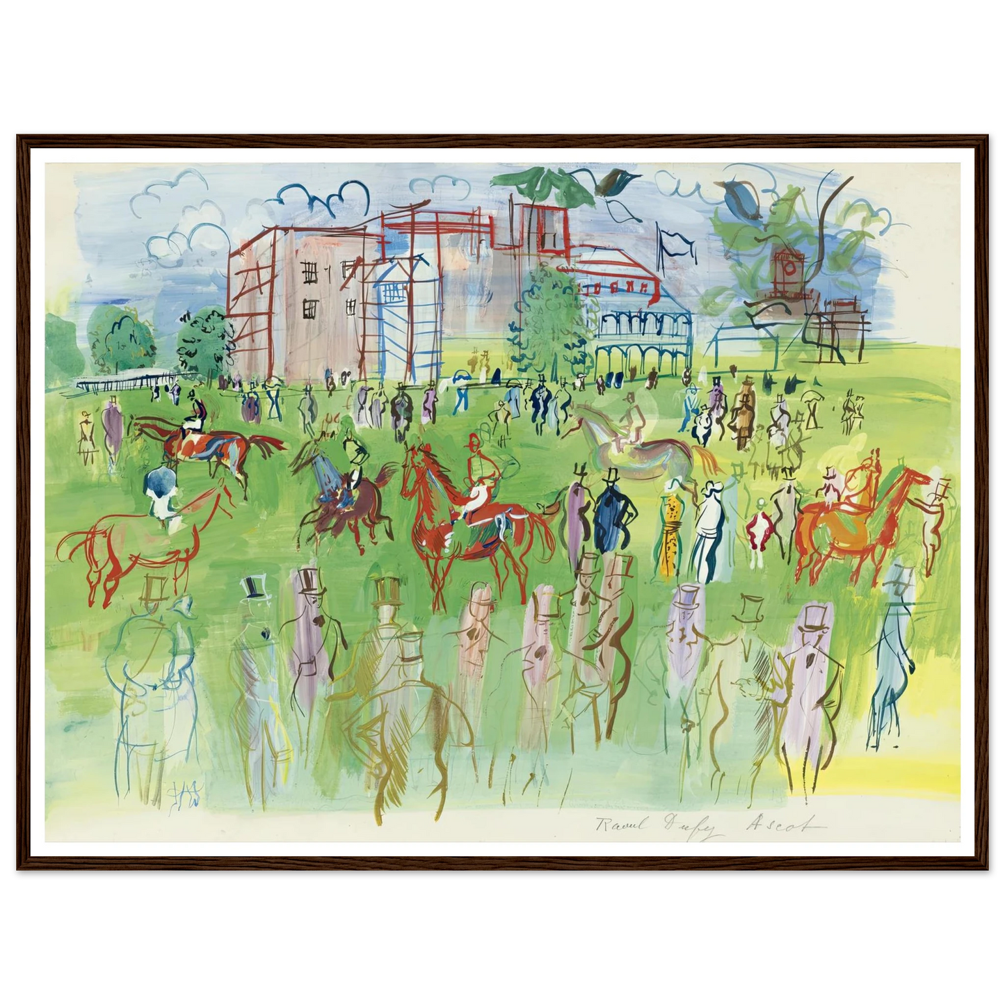 Avant le départ, Ascot Art Print | Raoul Dufy-Quipham Collections