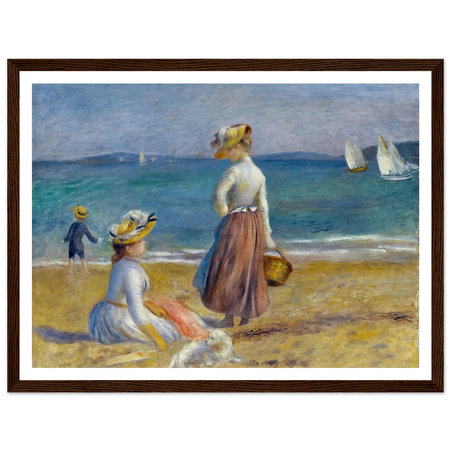 Figures on the Beach (1890) Art Print | Pierre Auguste Renoir-Quipham Collections