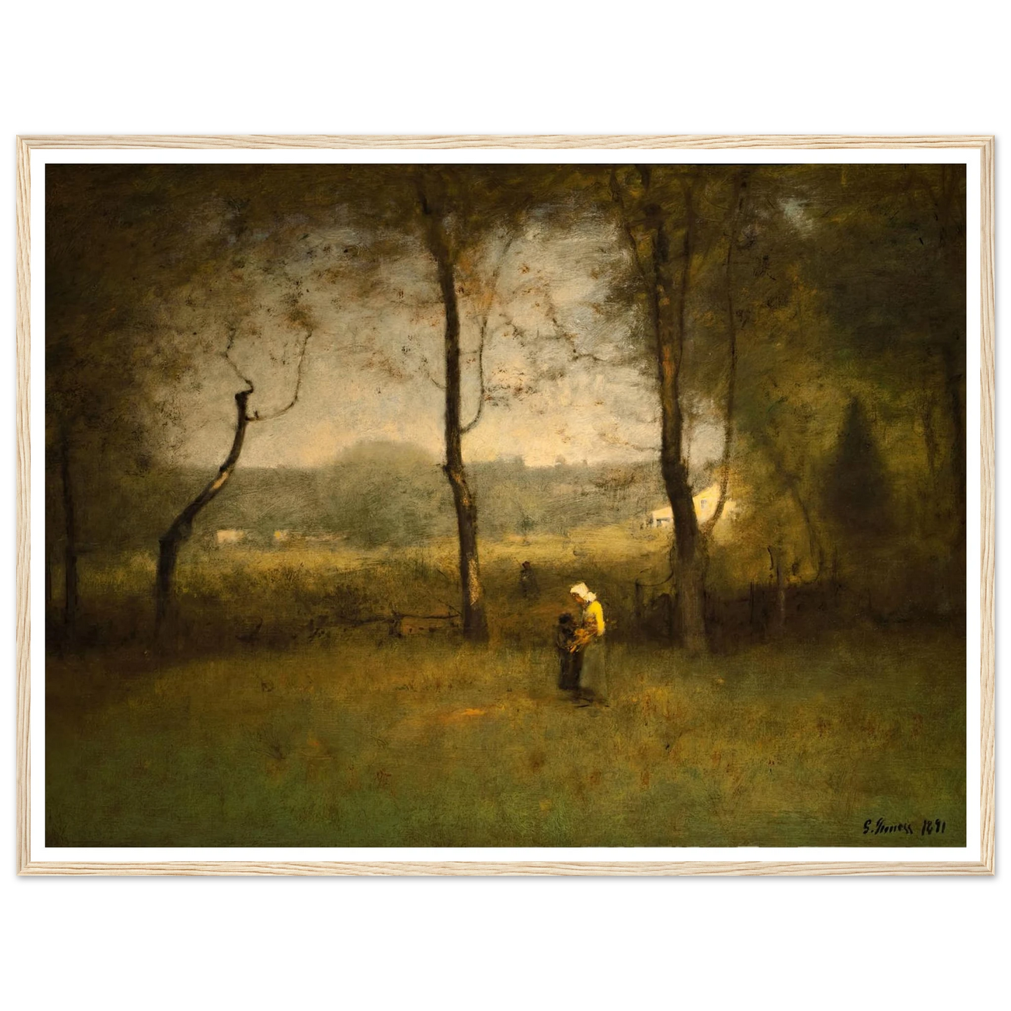 Wood Gatherers, An Autumn Afternoon (1891) Art Print | George Inness-Quipham Collections