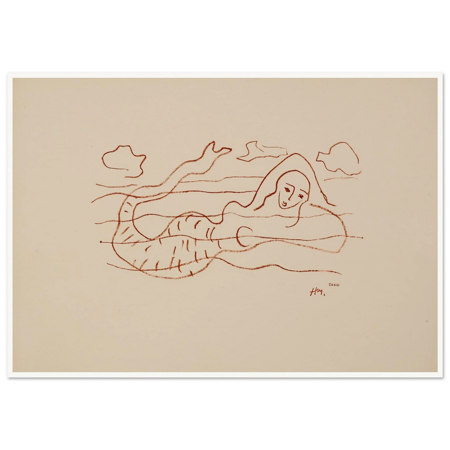 Sirènes (1942) Art Print | Henri Matisse-Quipham Collections