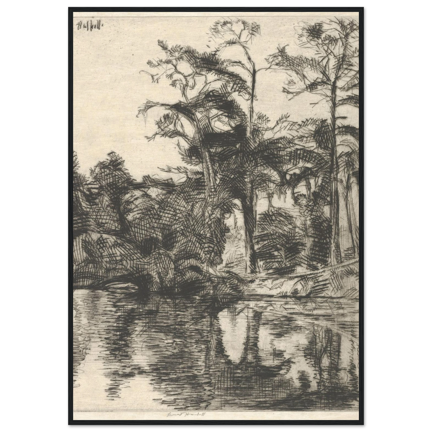 Alligator Pool (1914) Art Print | Ernest Haskell-Quipham Collections