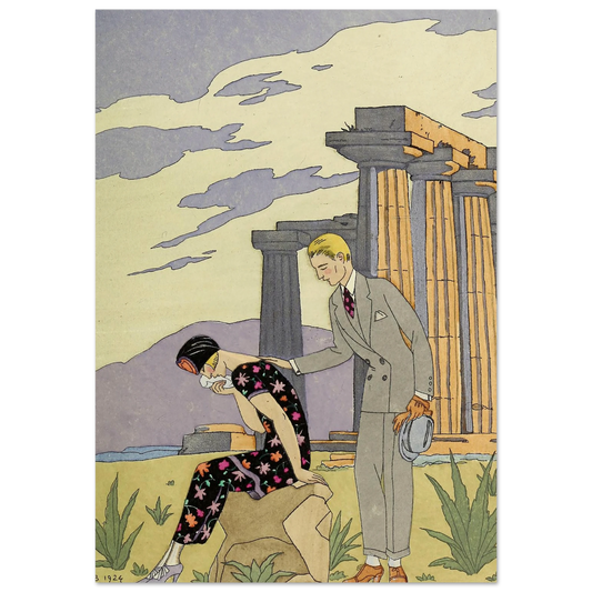 Falbalas et fanfreluches, Paestum (1925) Art Print | George Barbier-Quipham Collections