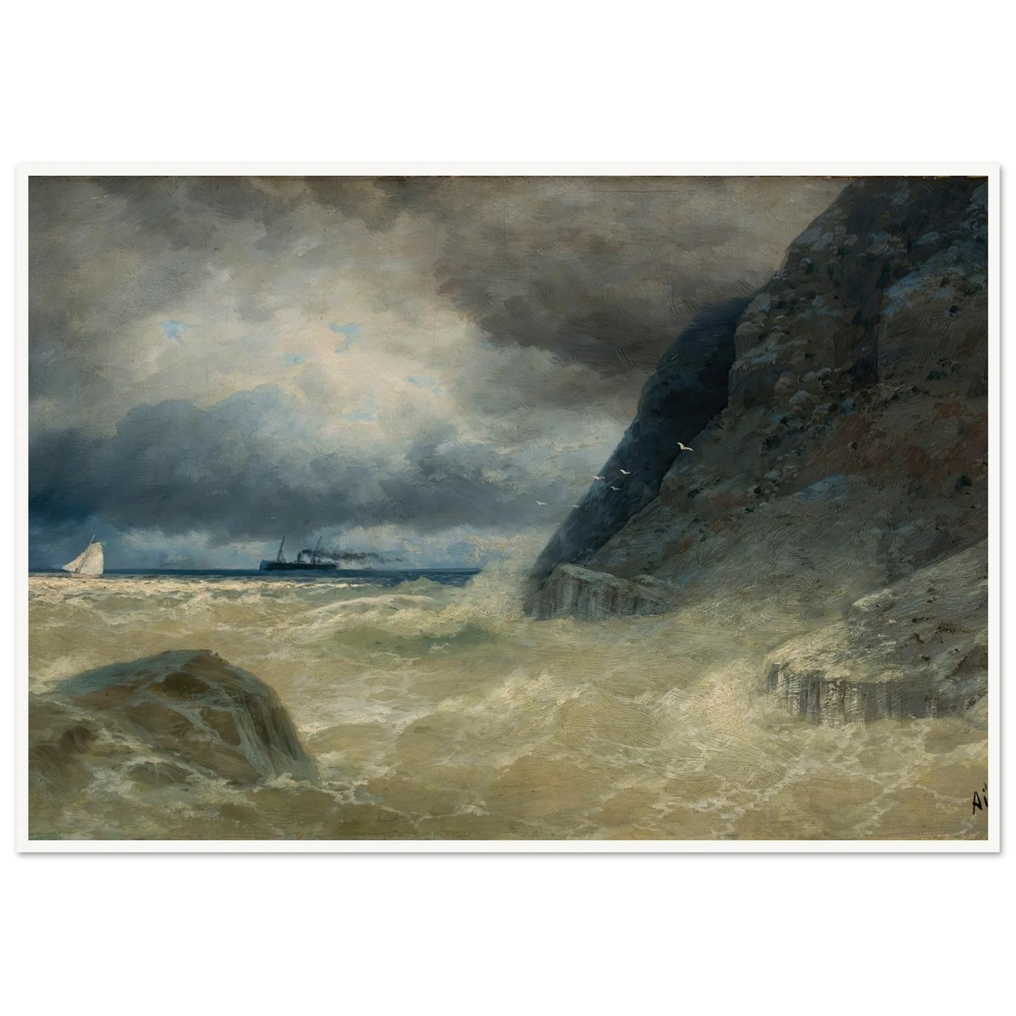 Sea (1897) Art Print | Ivan Konstantinovich Aivazovsky-Quipham Collections
