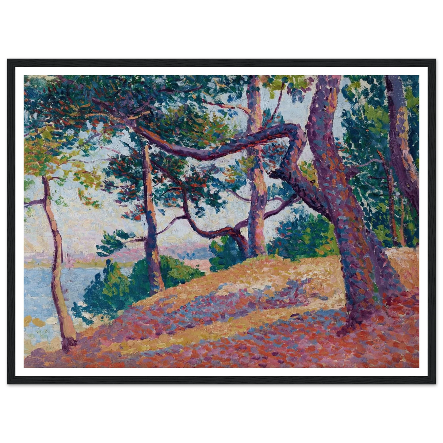 Paysage à Saint-Tropez (1892) Art Print | Maximilien Luce-Quipham Collections