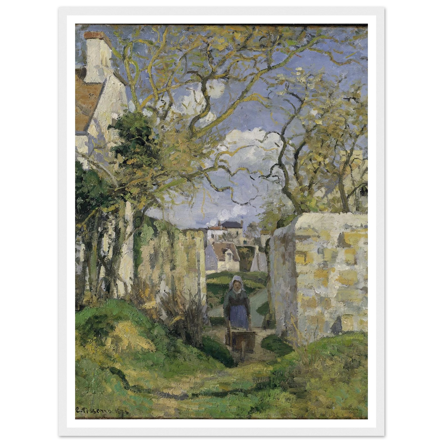 Landscape from Pontoise (1874) Art Print | Camille Pissarro-Quipham Collections
