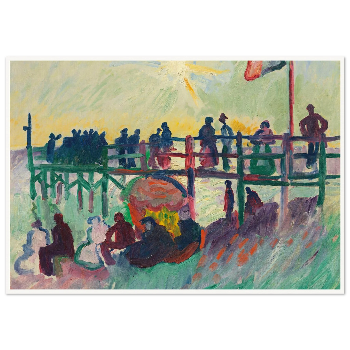 L’estacade au Havre (1905-1906) Art Print | Raoul Dufy-Quipham Collections