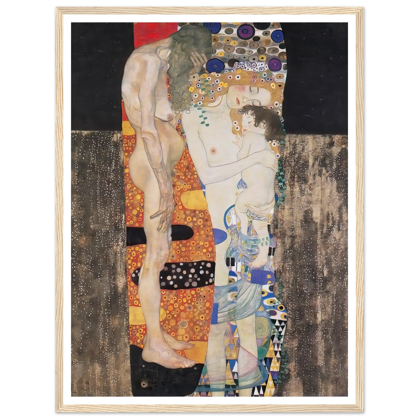 The Three Ages of the Woman (1905) Art Print | Gustav Klimt-Quipham Collections