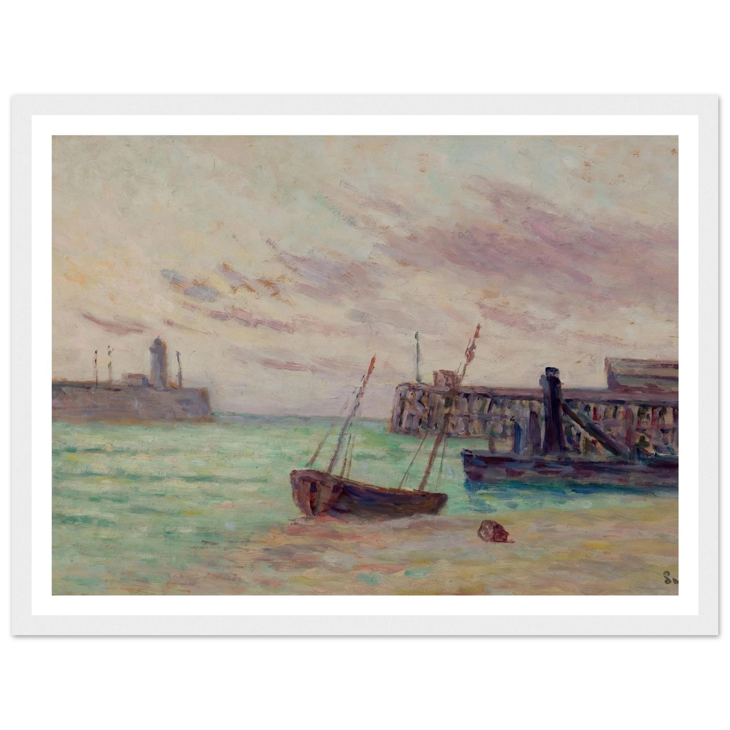 Le Entrée du Port Art Print | Maximilien Luce-Quipham Collections