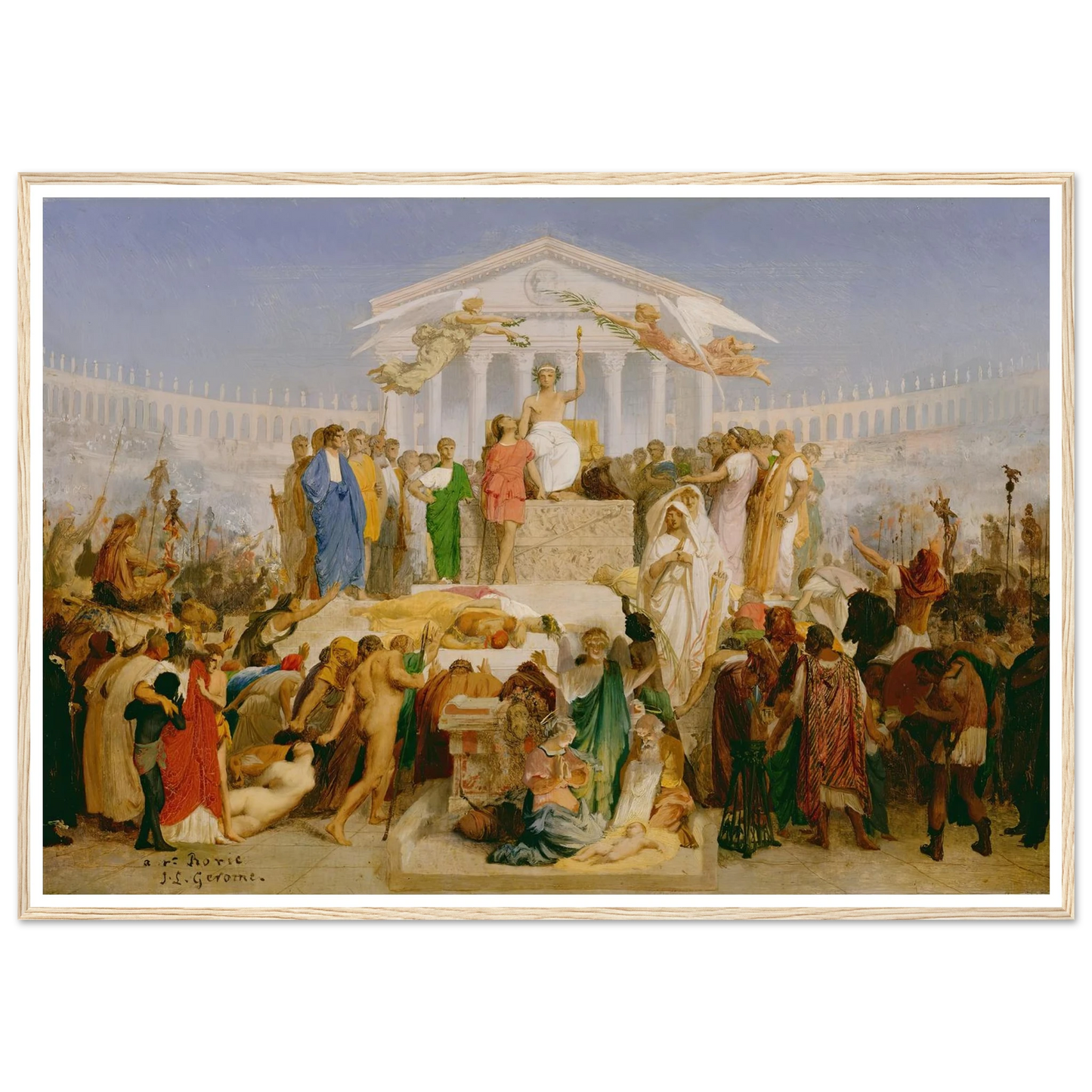 The Age of Augustus, the Birth of Christ (1852) Art Print | Jean Leon Gerome-Quipham Collections