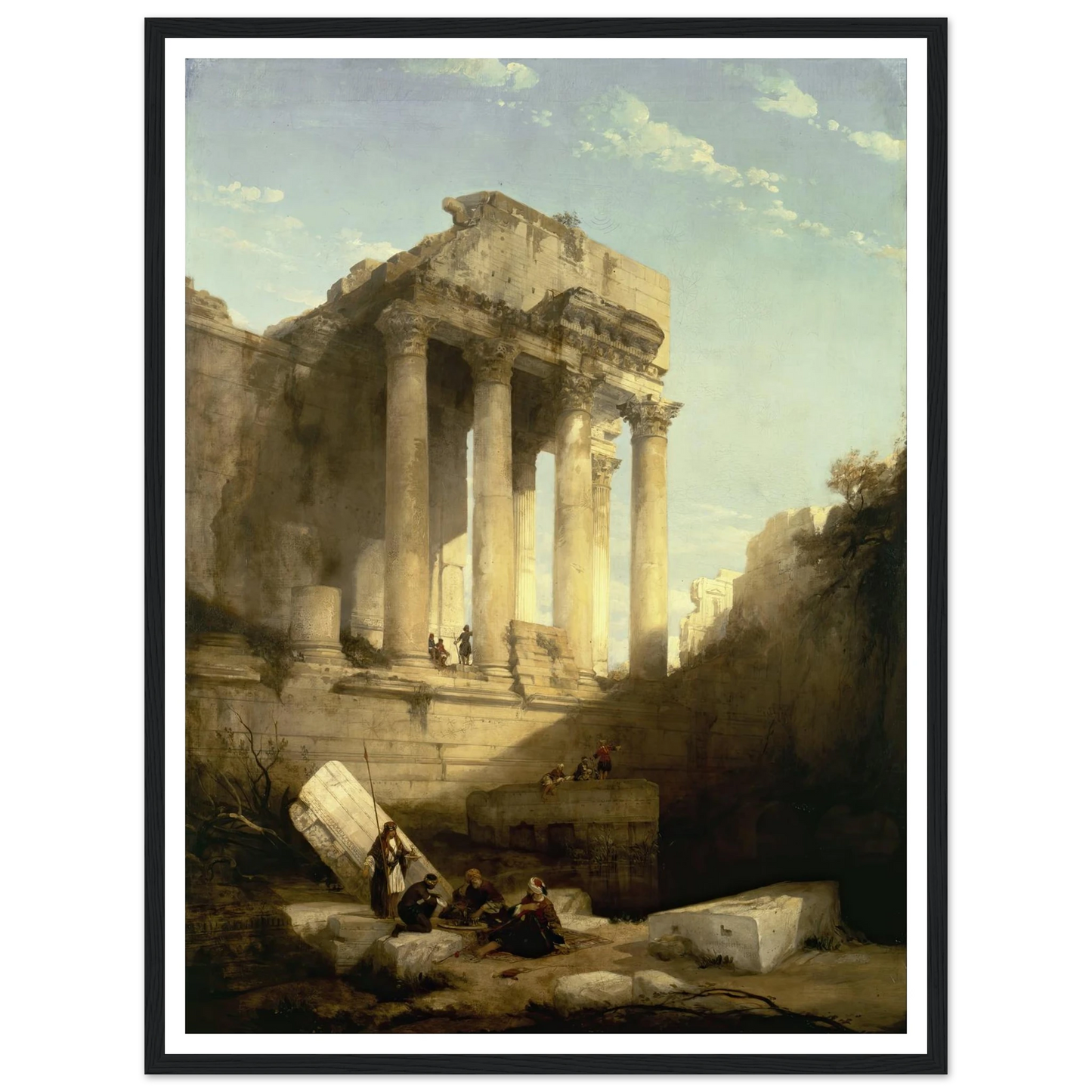 Baalbec,Ruins of the Temple of Bacchus Art Print | David Roberts-Quipham Collections