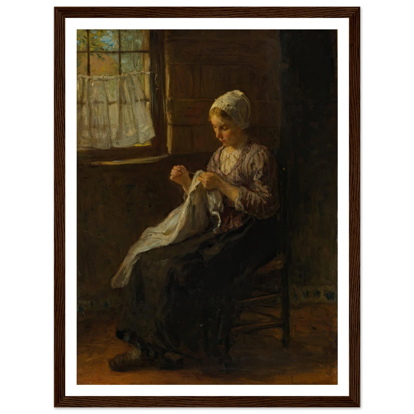 The young seamstress Art Print | Jozef Israels-Quipham Collections