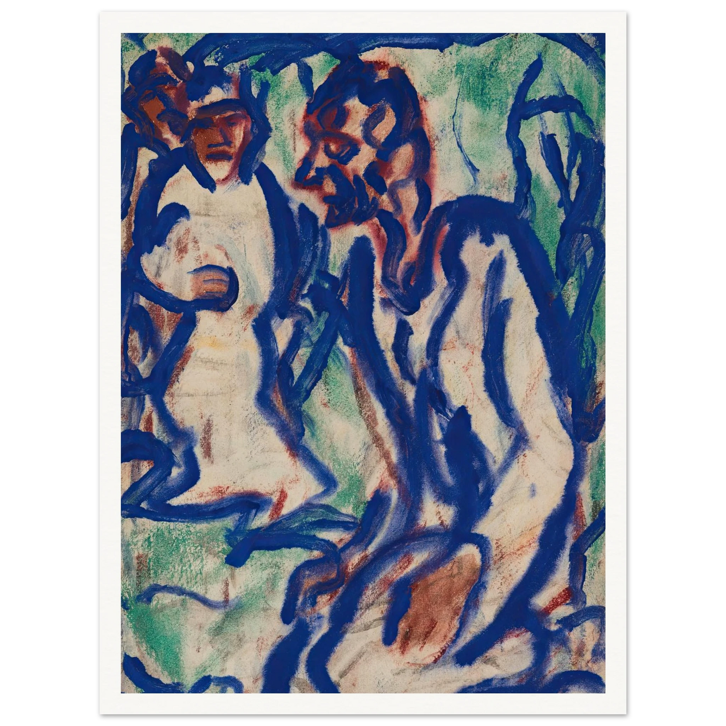 Kniender (1918) Art Print | Christian Rohlfs-Quipham Collections