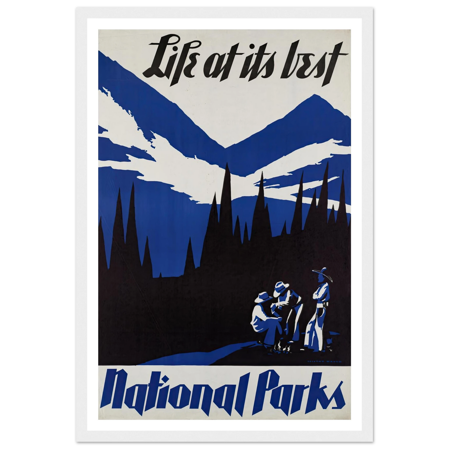 Life at its best. National Parks (ca. 1930–1939) Art Print | Dorothy Waugh-Quipham Collections