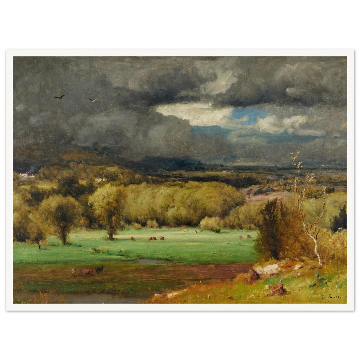 The Coming Storm (1878) Art Print | George Inness-Quipham Collections