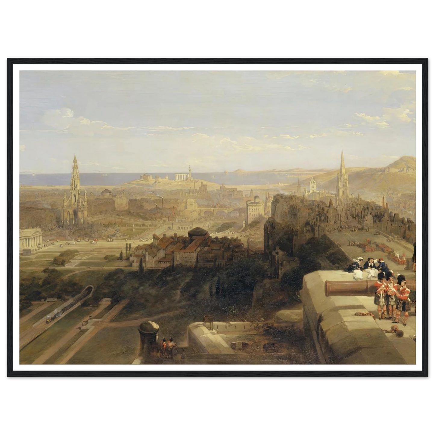 Edinburgh from the Castle Art Print | David Roberts-Quipham Collections
