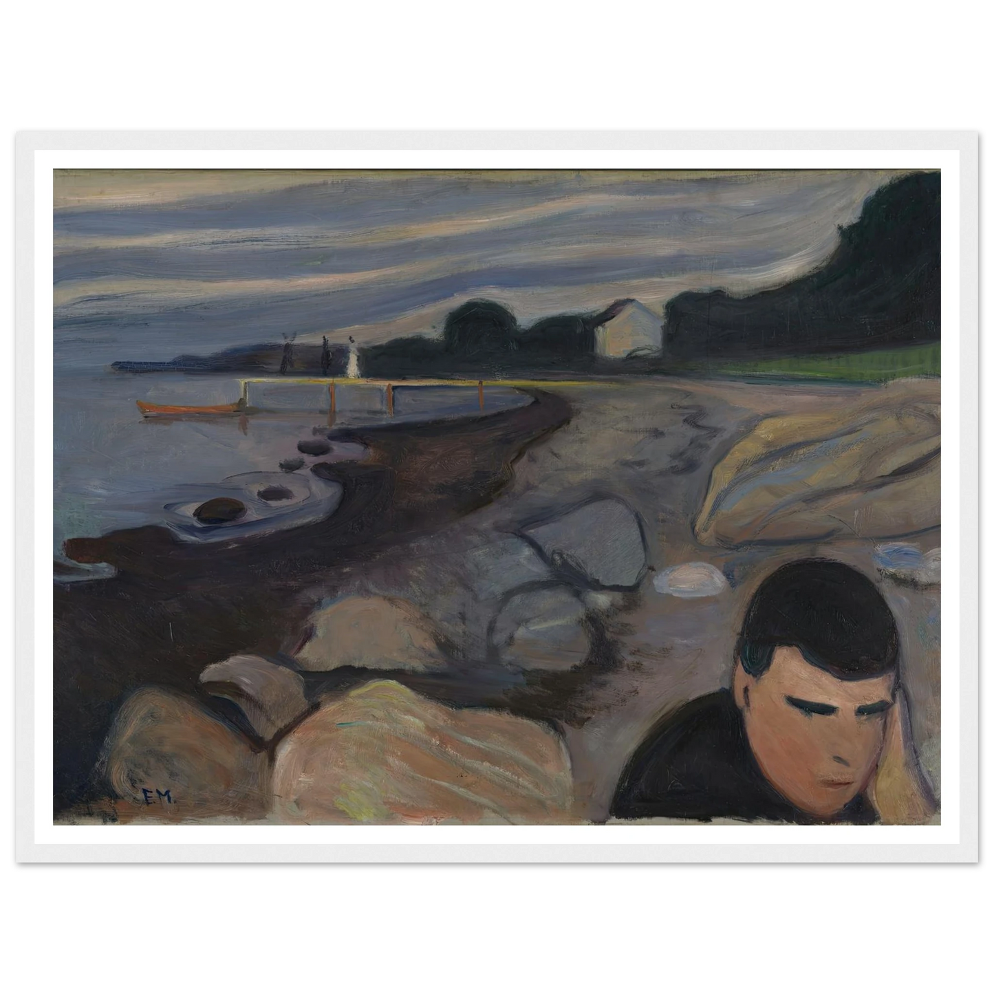 Melancholy (1892) Art Print | Edvard Munch-Quipham Collections