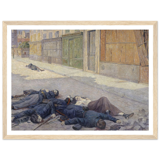 A Street in Paris in May 1871 (between 1903 and 1906) Art Print | Maximilien Luce-Quipham Collections