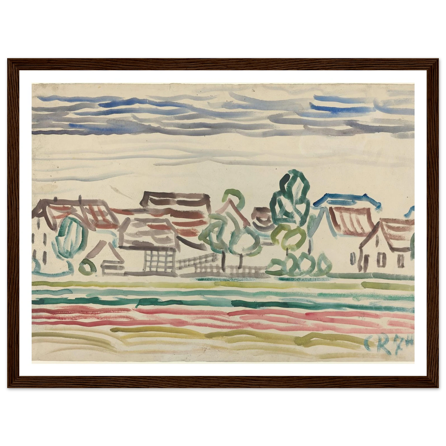 Landscape (1870s) Art Print | Christian Rohlfs-Quipham Collections