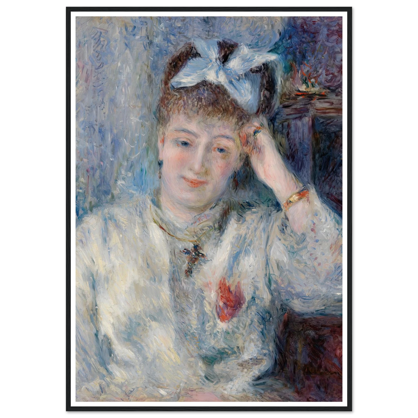 Portrait of Mademoiselle Marie Murer (Portrait de Mademoiselle Marie Murer) (1877) Art Print | Pierre Auguste Renoir-Quipham Collections