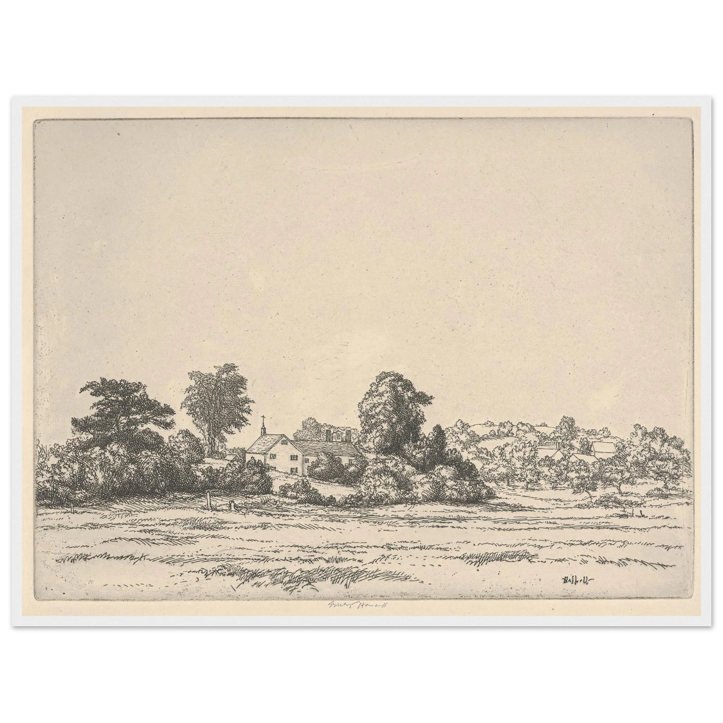 Farm and Meadows (1900-1925) Art Print | Ernest Haskell-Quipham Collections
