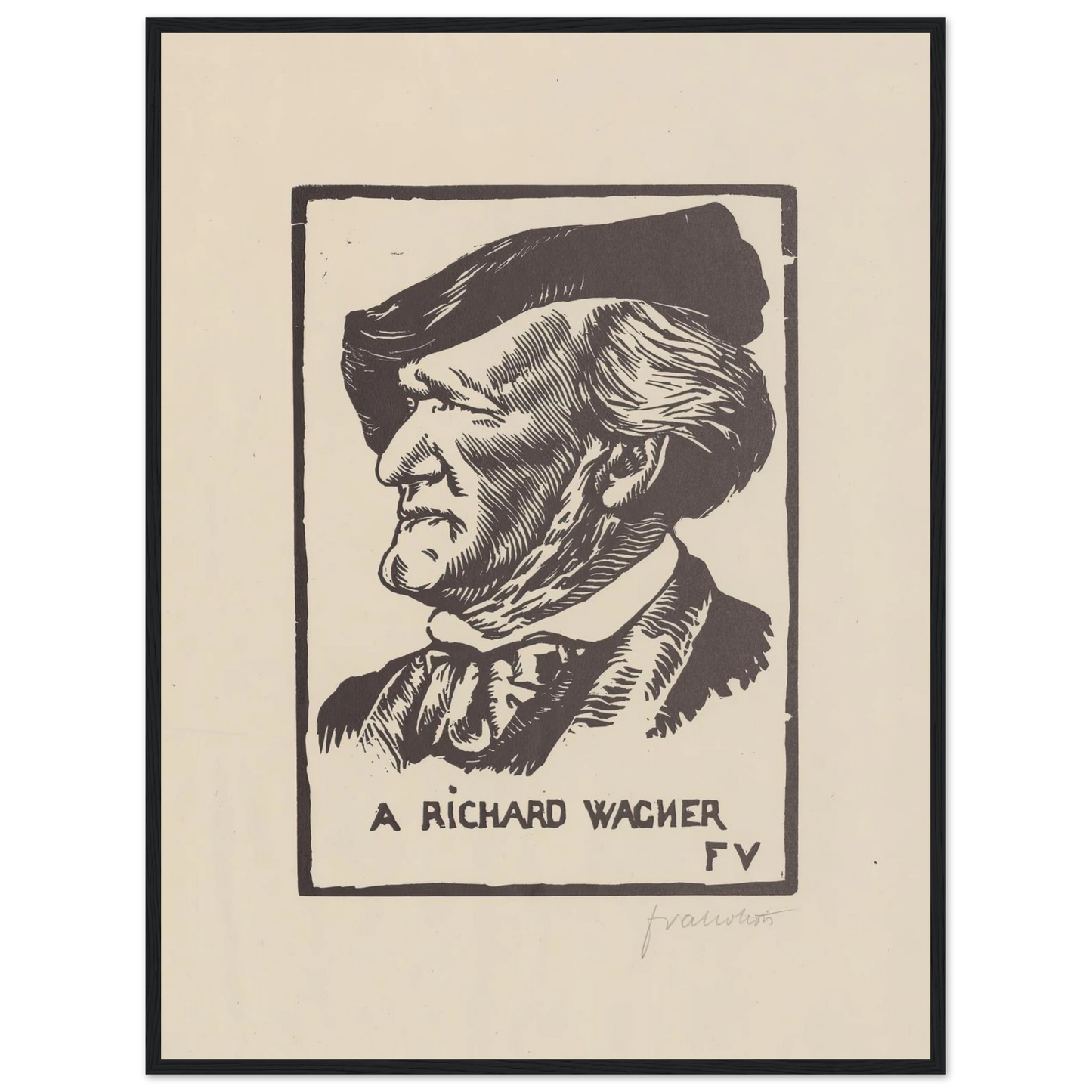 A Richard Wagner (1891) Art Print | Felix Vallotton-Quipham Collections