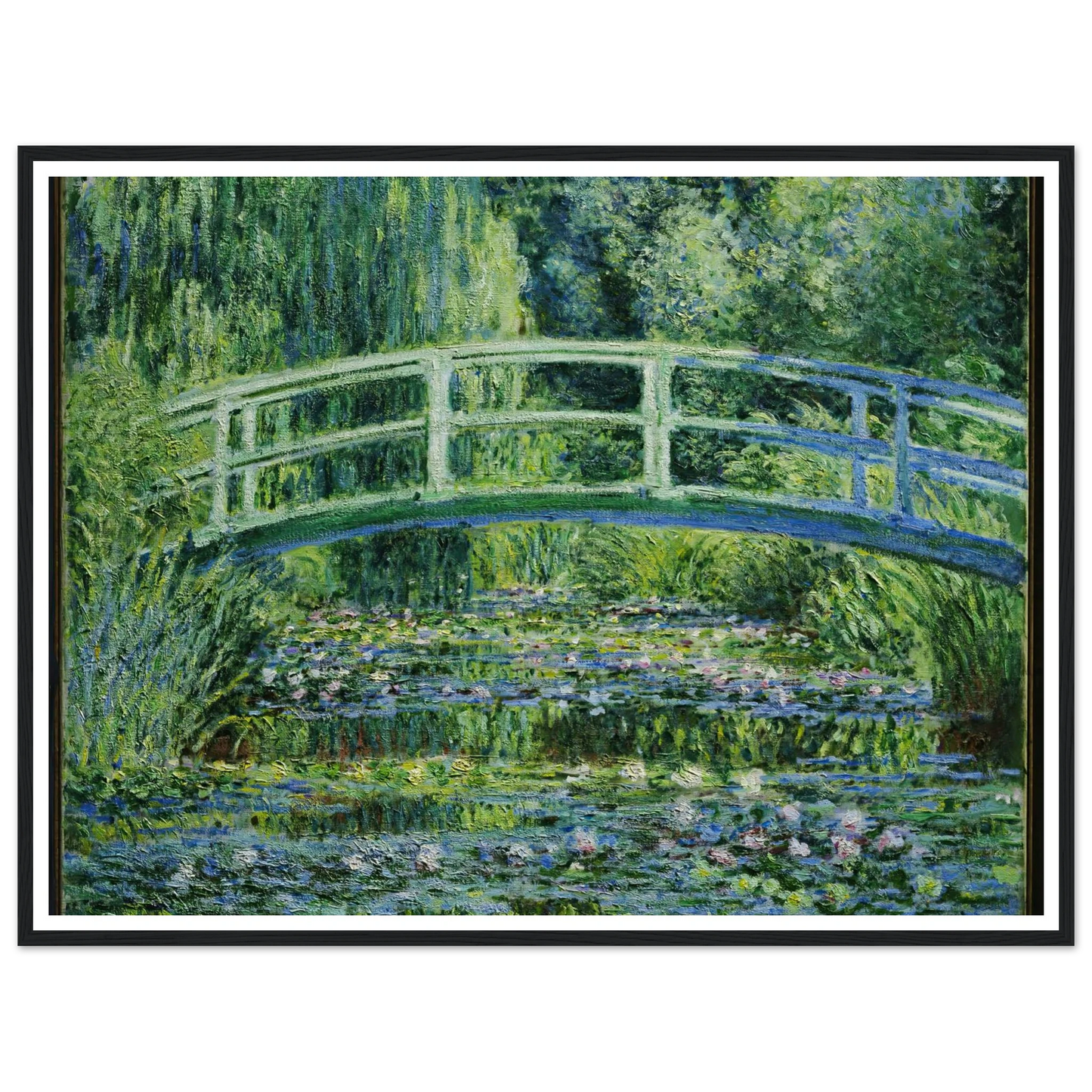 Water Lilies and Japanese Bridge (1899) Art Print | Claude Monet-Quipham Collections