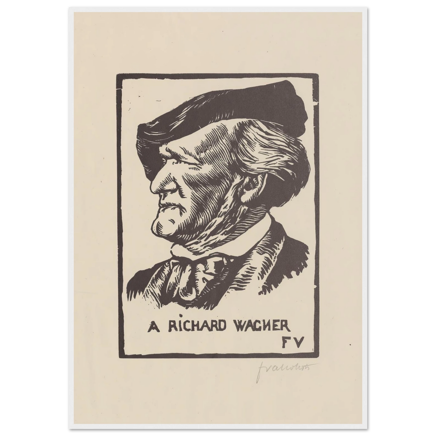A Richard Wagner (1891) Art Print | Felix Vallotton-Quipham Collections