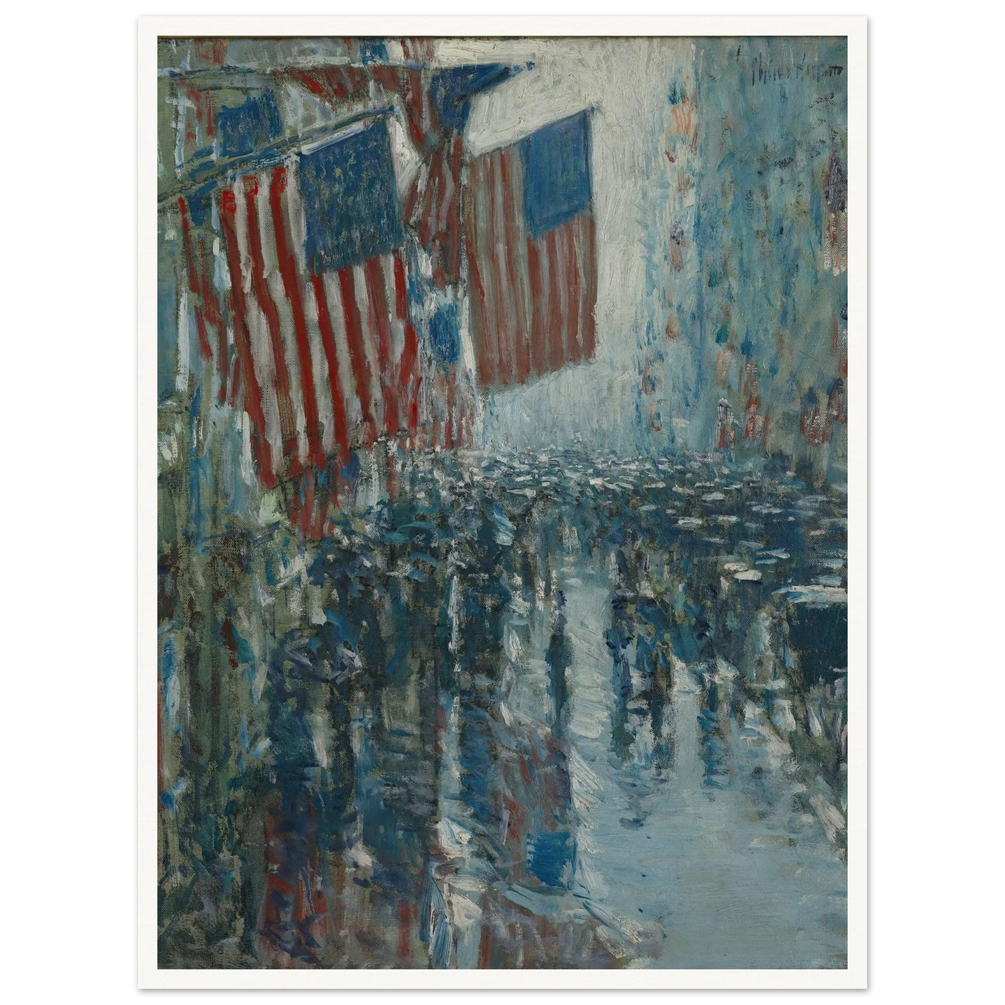 Rainy Day, Fifth Avenue (1916) Art Print | Childe Hassam-Quipham Collections