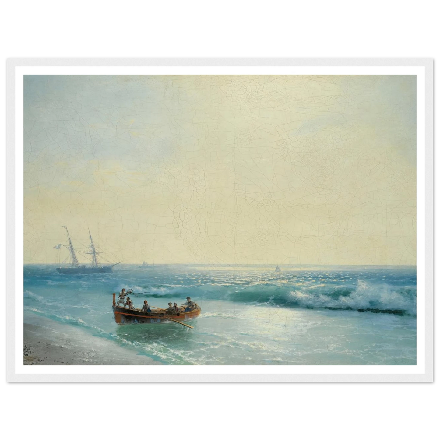 Sailors Coming Ashore (1897) Art Print | Ivan Konstantinovich Aivazovsky-Quipham Collections
