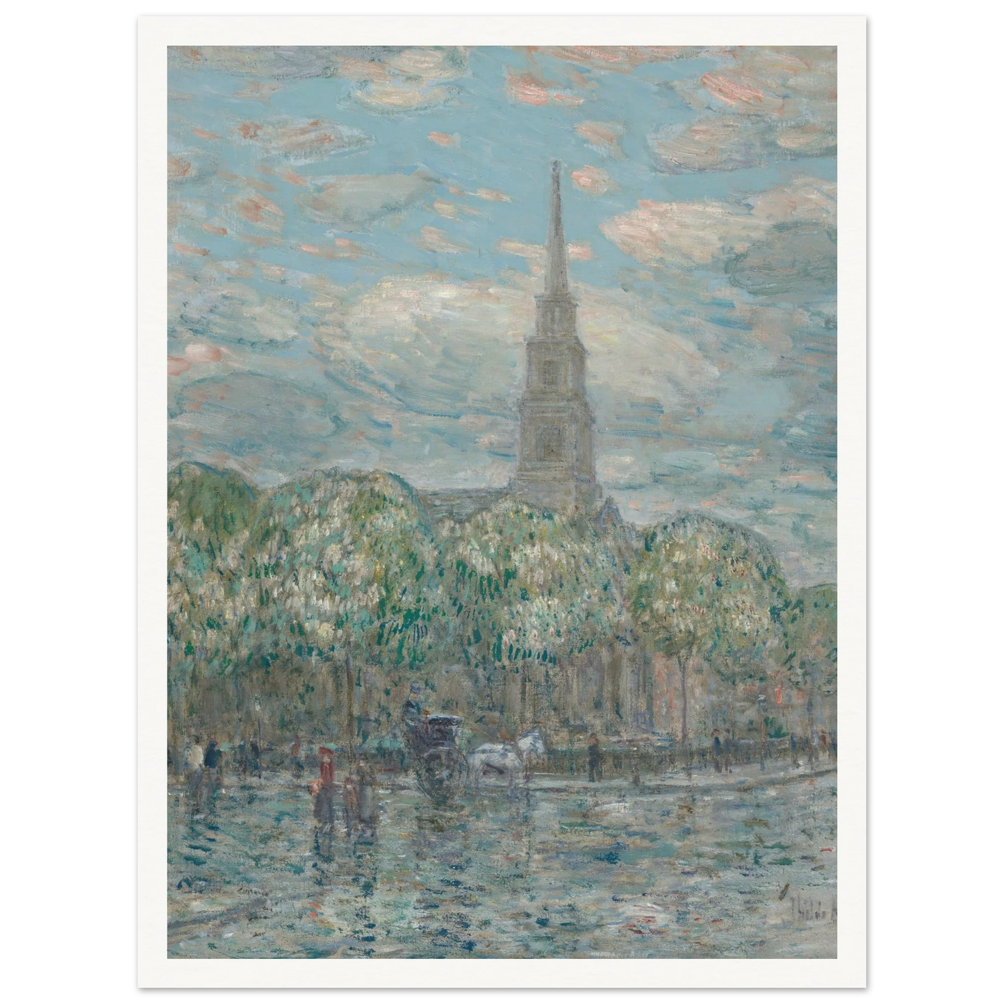 St. Mark’s in the Bowery (1910) Art Print | Childe Hassam-Quipham Collections