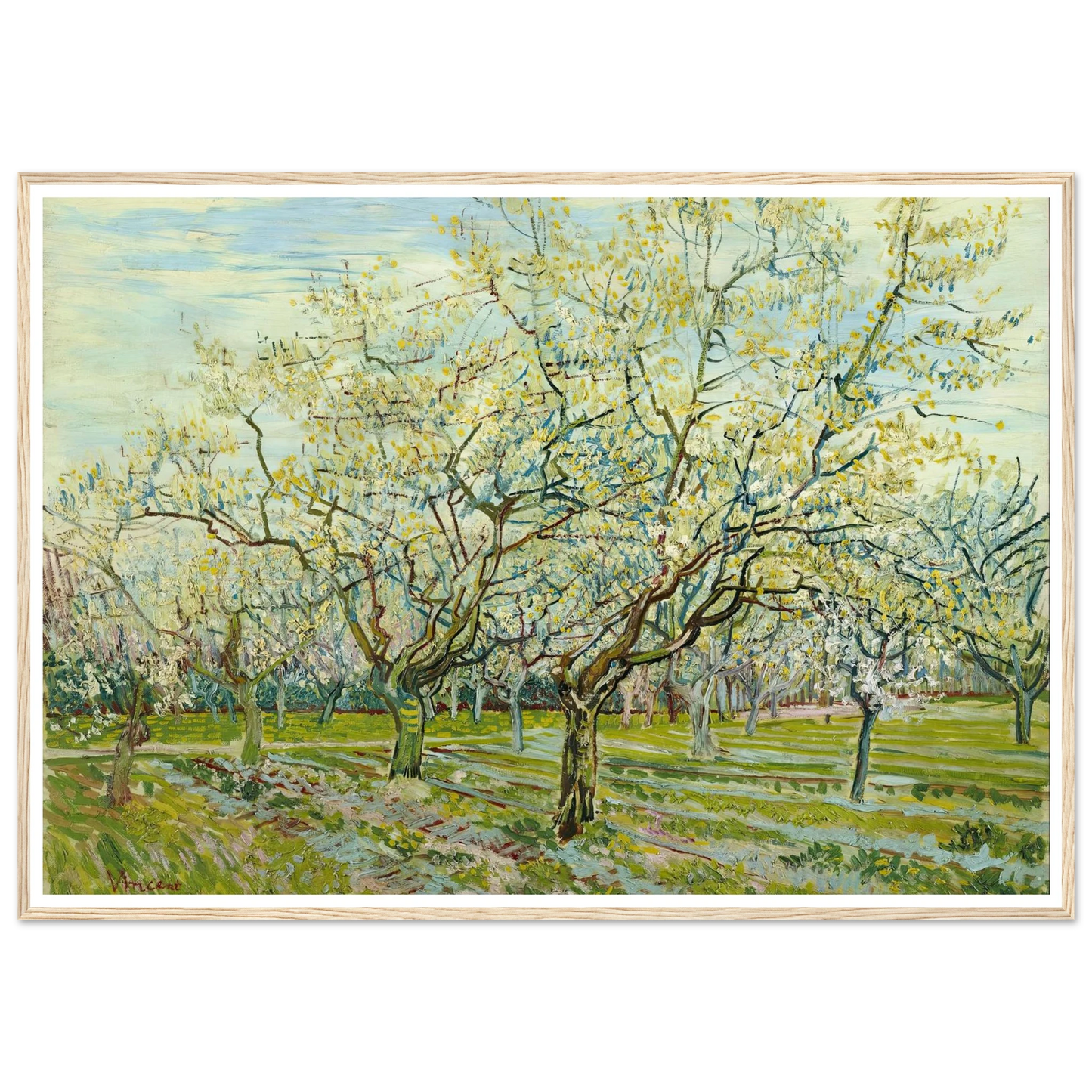 The white orchard (1888) Art Print | Vincent van Gogh-Quipham Collections