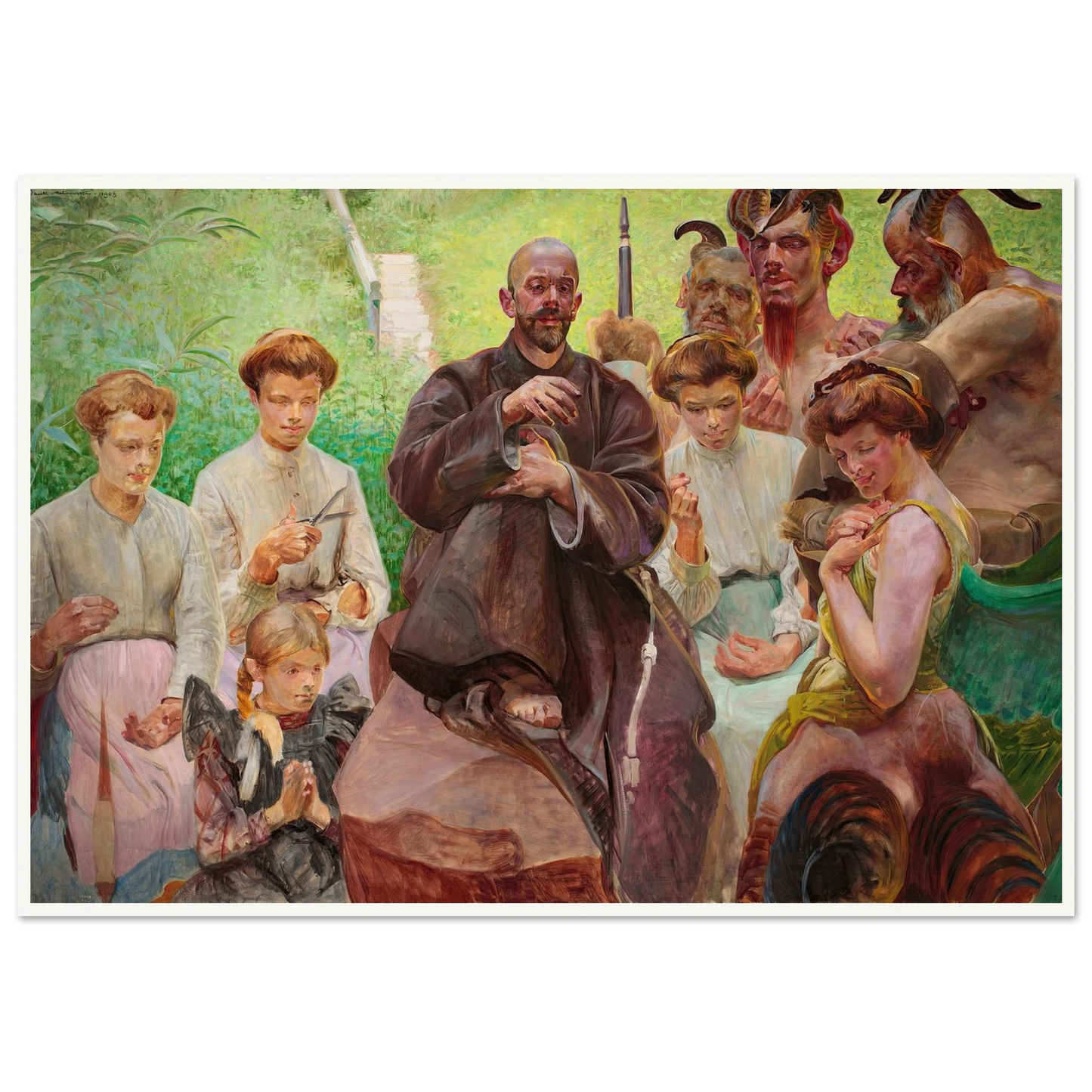 Saint Francis (1908) Art Print | Jacek Malczewski-Quipham Collections