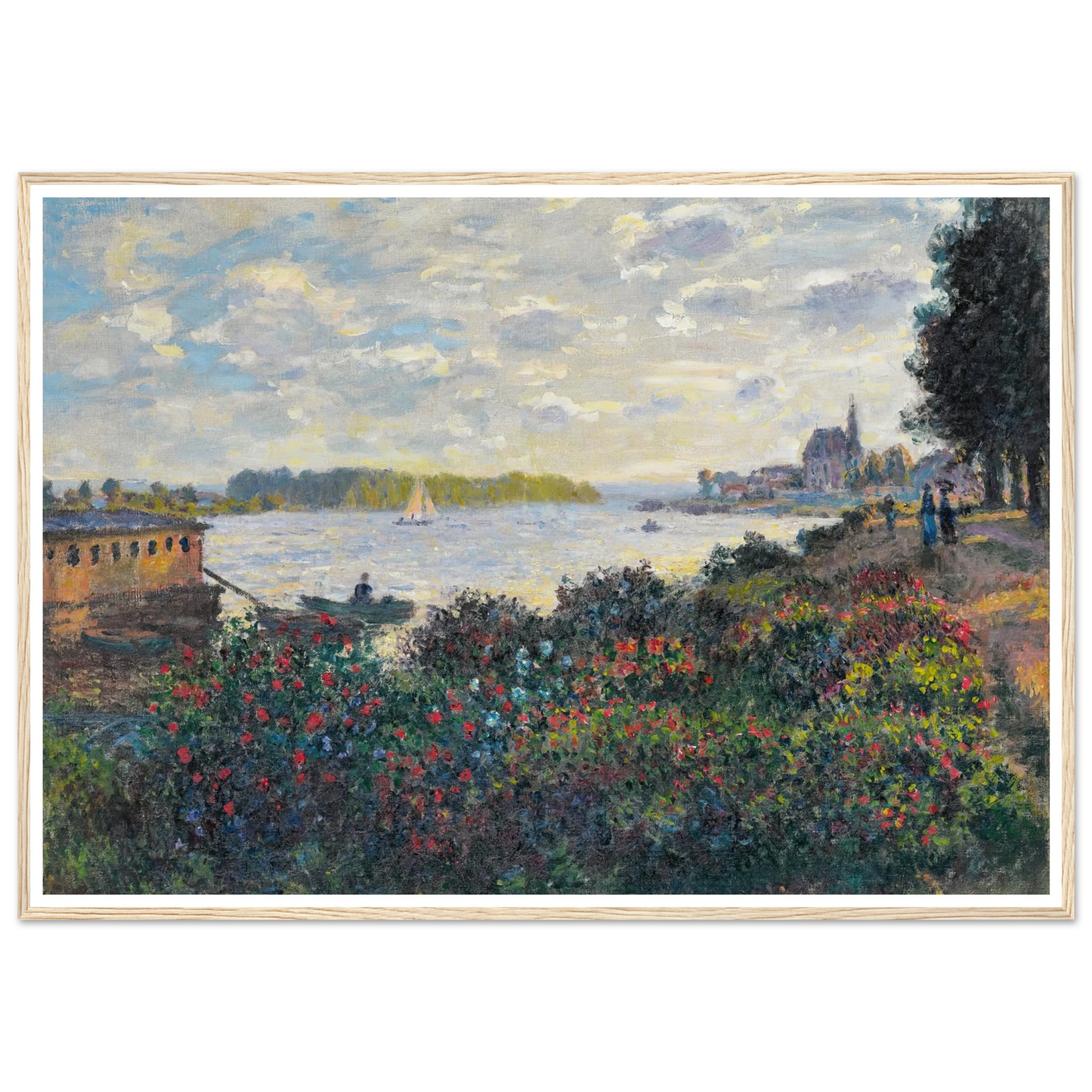 La Seine À Argenteuil (1877) Art Print | Claude Monet-Quipham Collections
