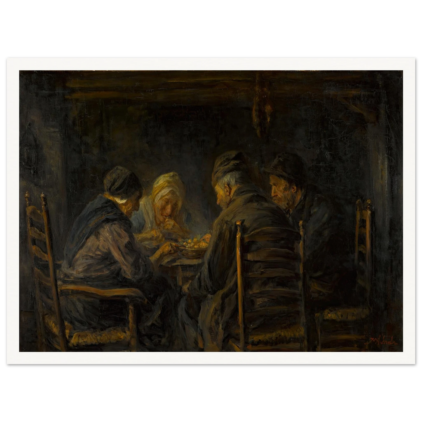 Potato eaters Art Print | Jozef Israels-Quipham Collections