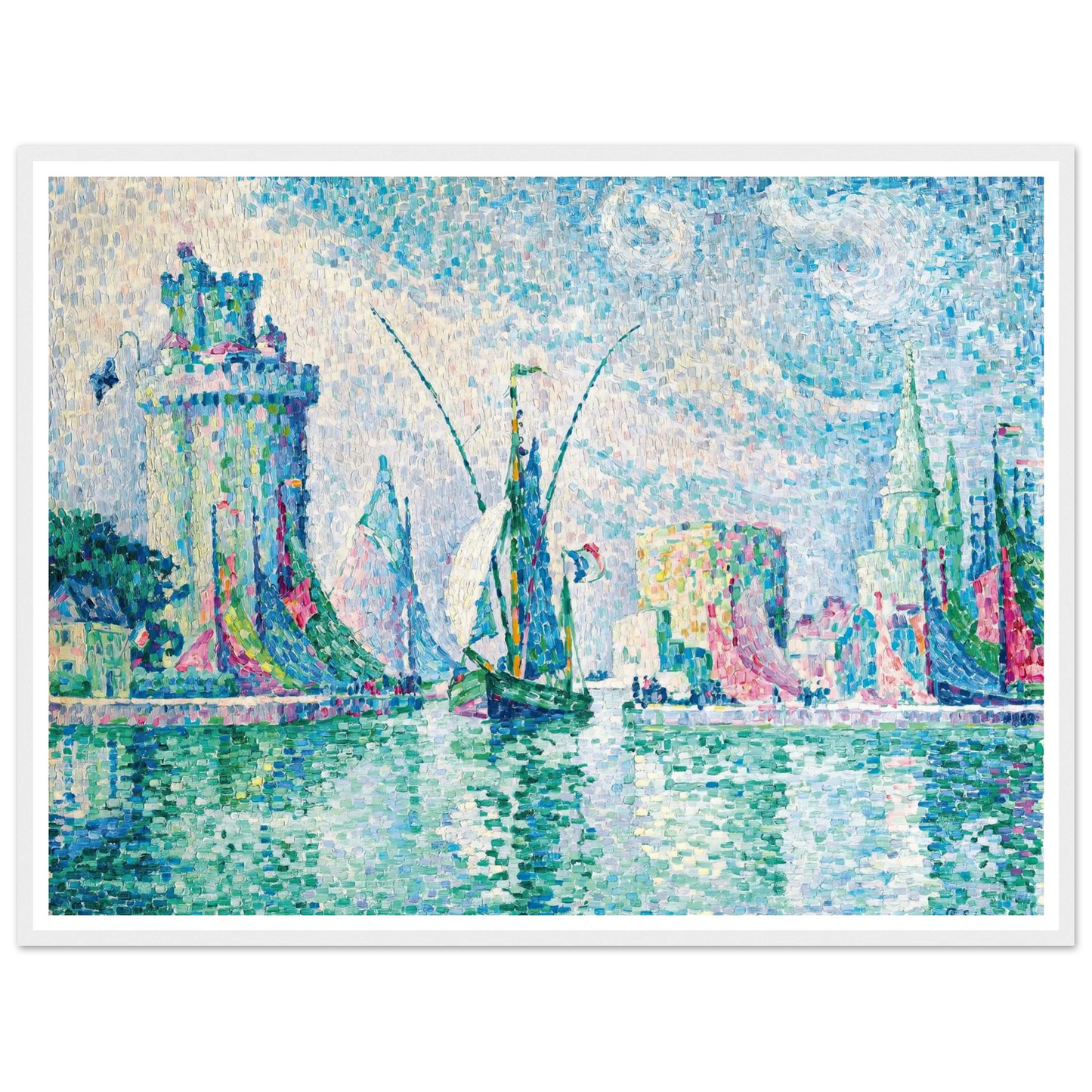 Les Tours Vertes, La Rochelle (1913) Art Print | Paul Signac-Quipham Collections