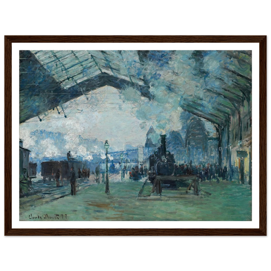 Arrival of the Normandy Train, Gare Saint-Lazare (1877) Art Print | Claude Monet-Quipham Collections